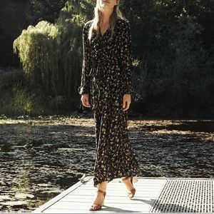 Doen Esme Ruffled Floral-print Top Skirt size XS